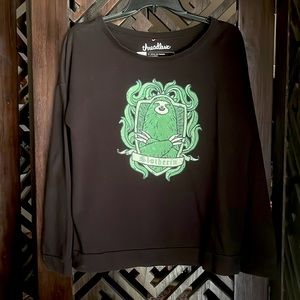 Threadless Womens "Slotherin" long sleeve terry large